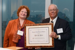 Marti Jones of the Immigration Project with LTF President Herb Franks